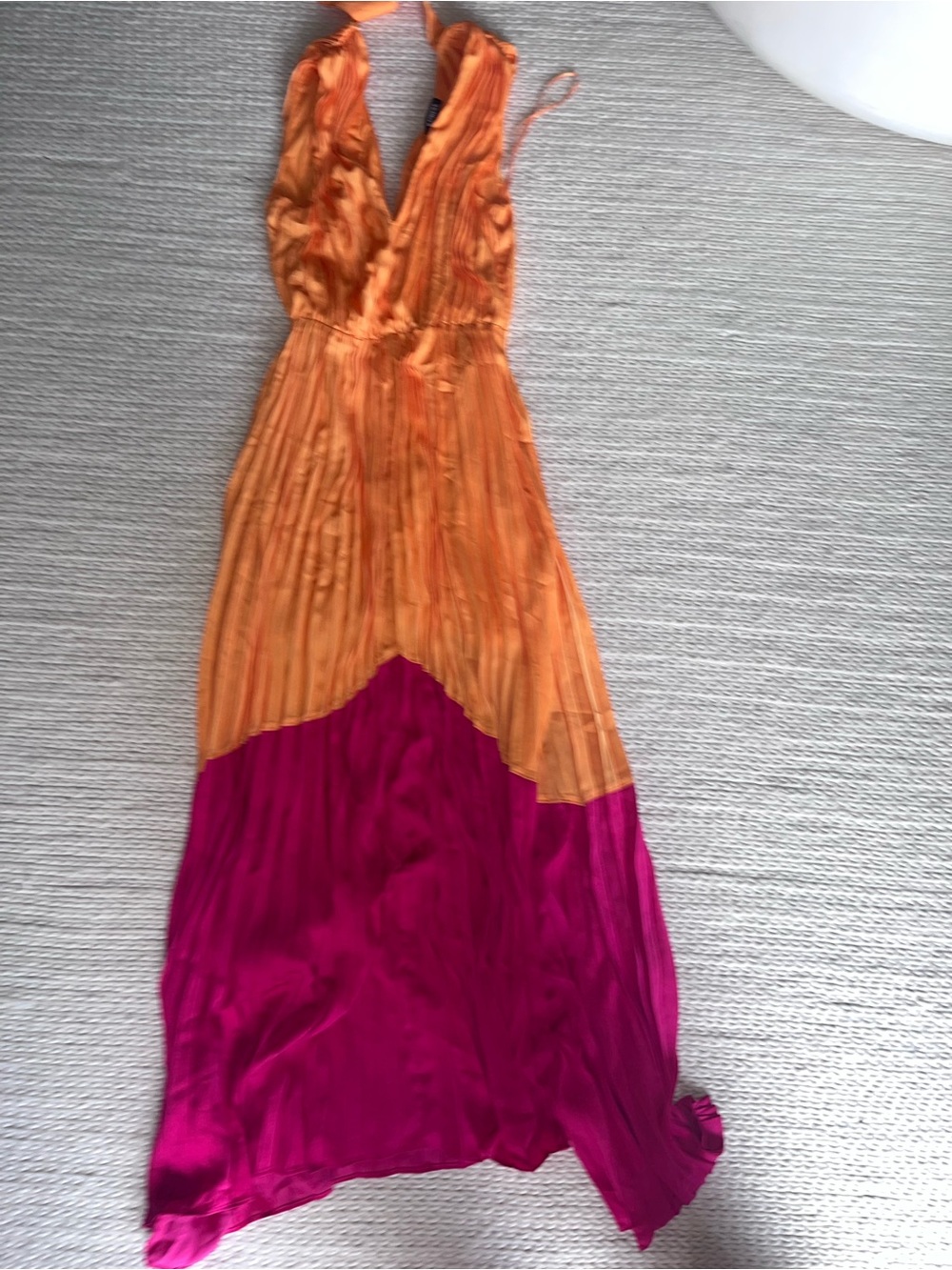 Two-Tone Maxi Dress